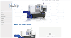 Desktop Screenshot of maier-machines.de
