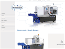 Tablet Screenshot of maier-machines.de